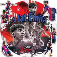 OPŁATEK NA TORT 30CM - LAMINE YAMAL SPORT PIŁKA + IMIĘ + GRATIS! 24CM 26CM