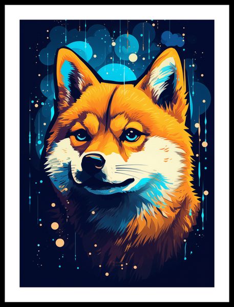 Plakat 40x55cm Lisek w Kosmosie zdjęcie 3