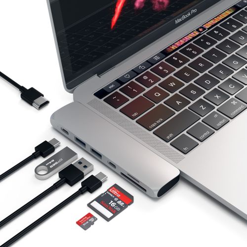 Satechi hub pro USB-C adapter USB, USB-C, SD, HDMI 4K Silver na Arena.pl
