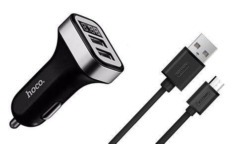 HOCO Ładowarka Samochodowa 2x USB 3,1A KABEL MICRO na Arena.pl