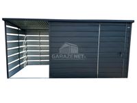 DOMEK OGRODOWY - SCHOWEK 3X2 + WIATA 1,5X2 - OKNO - DRZWI -  DG347