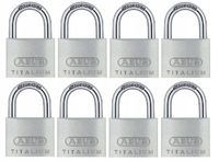 ZESTAW 8 KŁÓDEK ABUS TITALIUM 64TI/40 SYSTEM JEDNEGO KLUCZA