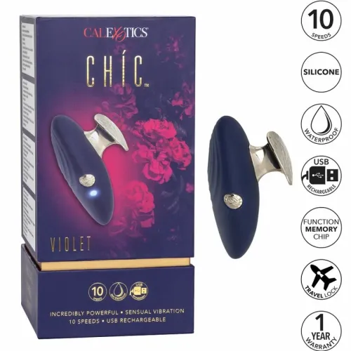 calexotics chic violet - kompaktowy stymulator 10 trybow, fioletowy na Arena.pl