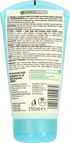 ISANA REINE HAUT ŻEL DO MYCIA TWARZY OCZYSZCZAJĄCY 150 ML na Arena.pl