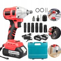 Bezprzewodowy klucz udarowy silnikiem bezszczotkowym Wbudowany z LED 2xAKU