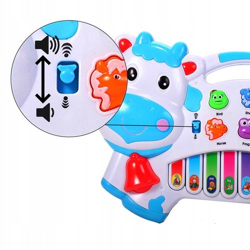 ORGANKI PIANINKO ZWIERZĄTKA KRÓWKA DLA DZIECI EDUKACYJNE INTERAKTYWNE na Arena.pl