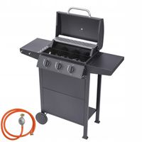 GRILL GAZOWY OGRODOWY RUSZT TERMOMETR + REDUKTOR