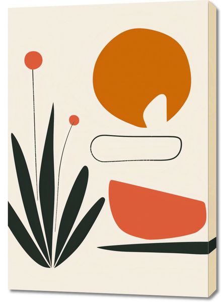Obraz 70x100cm Abstrakcyjny Zen zdjęcie 1