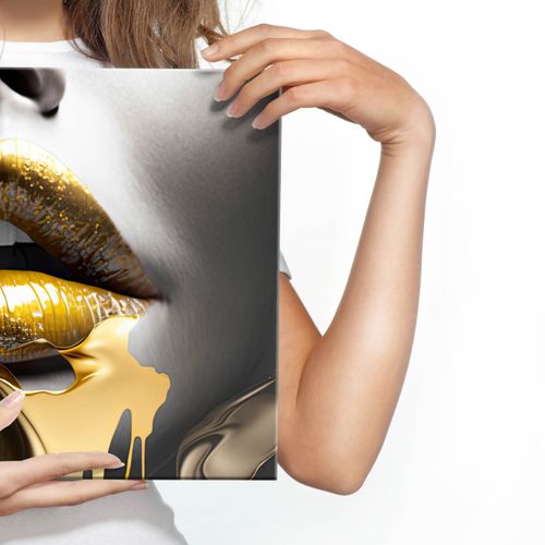 Obraz Do Salonu TWARZ Kobiety Usta Abstrakcja Efekt 3D Glamour 70cm x 50cm na Arena.pl