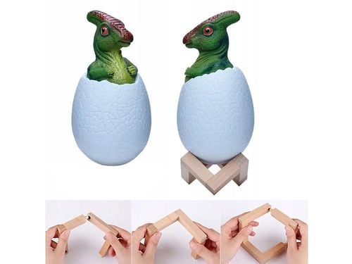 LAMPKA NOCNA DINOZAUR W JAJKU ŚWIECĄCY OŚWIETLENIE DZIECI ZABAWA LED na Arena.pl