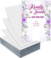 Ulotki A5 reklamowe firmowe KWIATY CIĘTE KWIACIARNIA PROJEKT GRATIS 1000szt