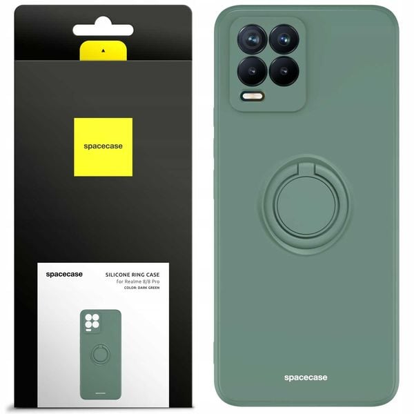 Spacecase Silicone Ring Realme 8/8 Pro Dark Green zdjęcie 1
