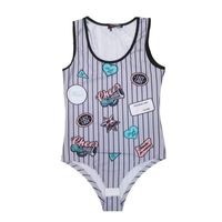 body z nadrukiem - szare - xbody1sz