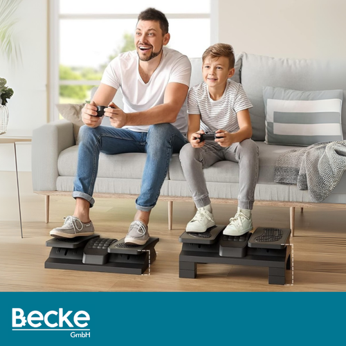 Podnóżek biurowy ergonomiczny niezależna regulacja pod biurko stopy masażer na Arena.pl