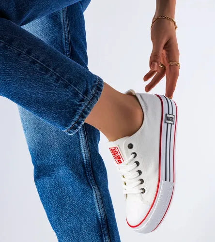 Białe trampki na platformie Big Star LL274180 39 na Arena.pl
