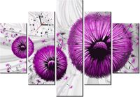 105CM 150CM ZEGAR 5 ELEM FIOLETOWE DMUCHAWCE 2 DRUK OBRAZ