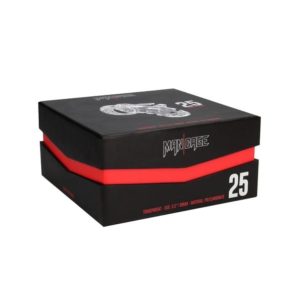 Model 25 - Chastity Cage - 3.5'' / 9 Cm - Transparent zdjęcie 5