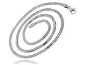 GRUBY OKRĄGŁY ŁAŃCUSZEK ŻMIJKA SNAKE WĄŻ 55CMGRUBY