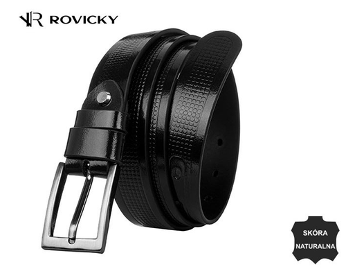 Pasek męski czarny Rovicky na Arena.pl