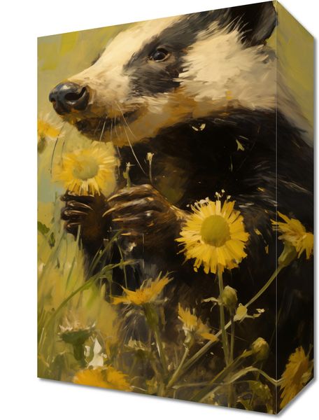 Obraz 20x30cm Łąka w Oczach Borsuka zdjęcie 1