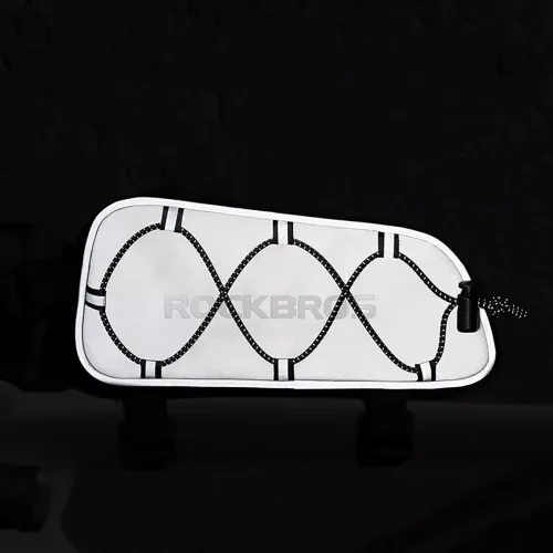 Torba sakwa rowerowa mocowana na ramę 0.9l - srebrna na Arena.pl