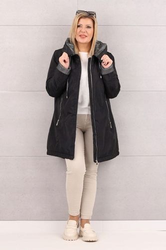 KURTKA DAMSKA PRZEJŚCIOWA Z KAPTUREM MODNA OVERSIZE DUŻE ROZMIARY na Arena.pl