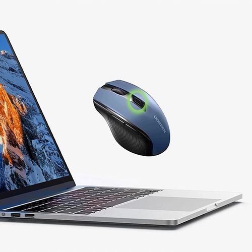 Mysz Ugreen MU006 optyczna bezprzewodowa USB 2.4GHz 4000 DPI - niebieska na Arena.pl