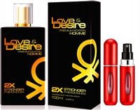 PERFUMY MĘSKIE Z FEROMONAMI LOVE DESIRE GOLD MEN 100ml MOCNE