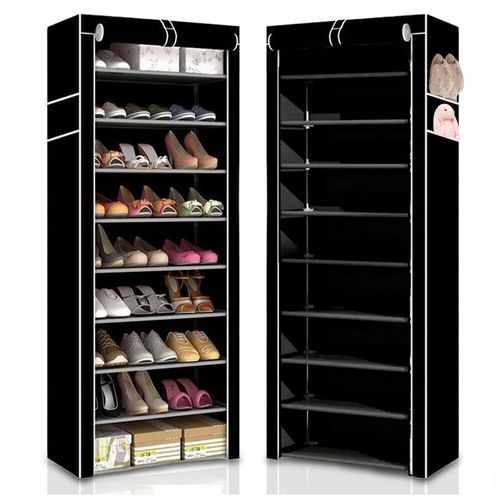 SZAFKA MATERIAŁOWA NA BUTY UBRANIA REGAŁ PÓŁKA GARDEROBA 9 PÓŁEK DUŻA na Arena.pl