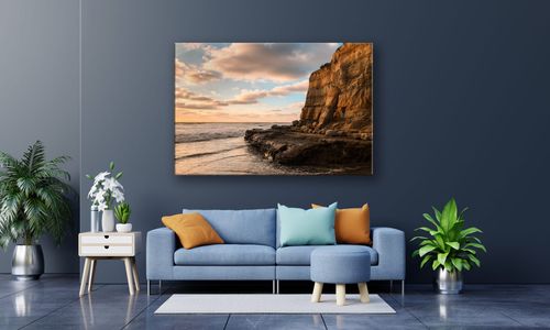 OBRAZ NA PŁÓTNIE 043 Klif 90x60cm na Arena.pl