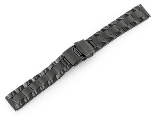 Bransoleta Pacific M1 - Solid Steel - czarna 18mm na Arena.pl