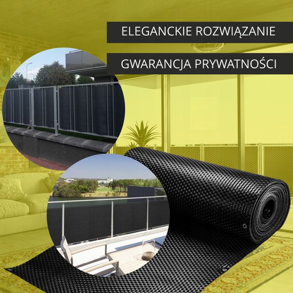 Osłona Balkonowa Technorattan Mata Na Wymiar zdjęcie 3