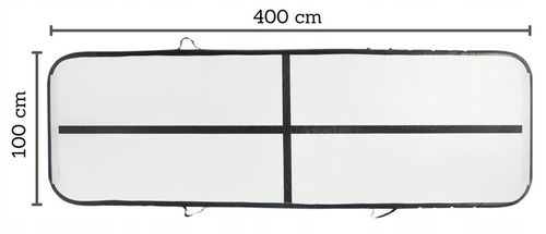 MATA GIMNASTYCZNA DMUCHANA ŚCIEŻKA AKROBATYCZNA 4m MATERAC ĆWICZEŃ AIRTRACK na Arena.pl