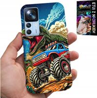 ETUI DO XIAOMI 12T / 12T PRO -DINOZAUR W MONSTERTRUCKU WZORY DLA DZIECI