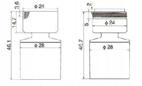 PERLATOR M22 M24 DO BATERII 2FUNKCYJNY Z PRZEGUBEM na Arena.pl
