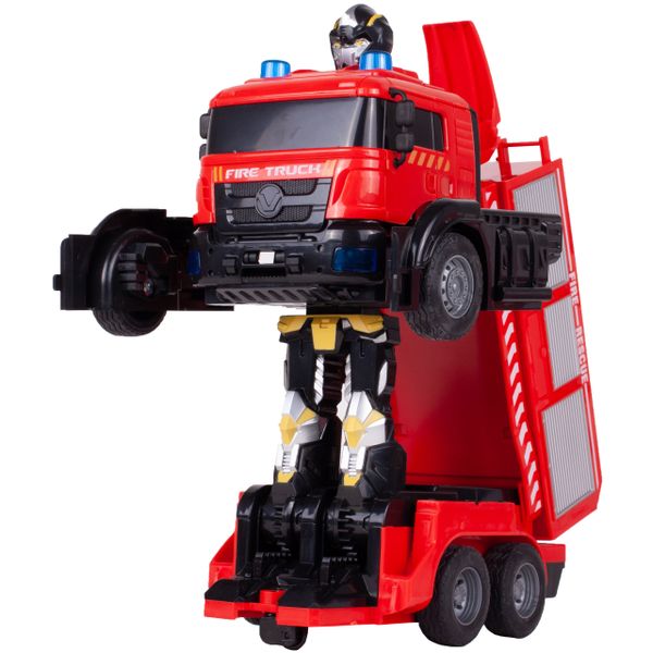 Robot Transformujący Straż Pożarna Na Pilota Auto zdjęcie 11