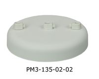 Podsufitka metalowa 3 otwory 135mm kolor biały + biały