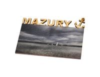 drewniany magnes reklamowy na lodówkę z nadrukiem UV logo 100 szt.