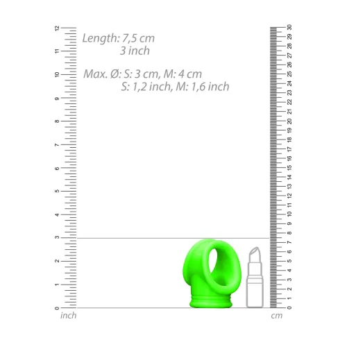 ouch! glow in the dark pierścień intymny świecący zielony na Arena.pl