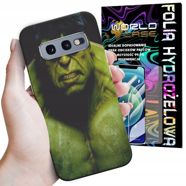 ETUI CASE DO SAMSUNG S10E - HULK AVENGERS SPIDERMAN MARVEL + FOLIA zdjęcie 1