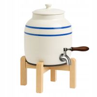 Ceramiczny dystrybutor wody CD-02 Niebieski Zestaw VIP 2 Silver Podstawka