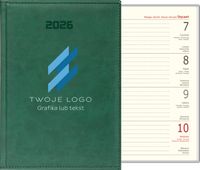 KALENDARZ A6 2026 tygodniowy TERMINARZ FIRMOWY LOGO NAZWA FIRMY nadruk