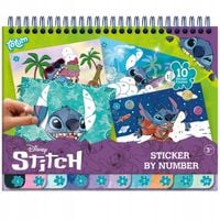 WKLEJANIE PO NUMERACH LILO STITCH WKLEJANKA KOLOROWANKA DLA DZIECI STICH
