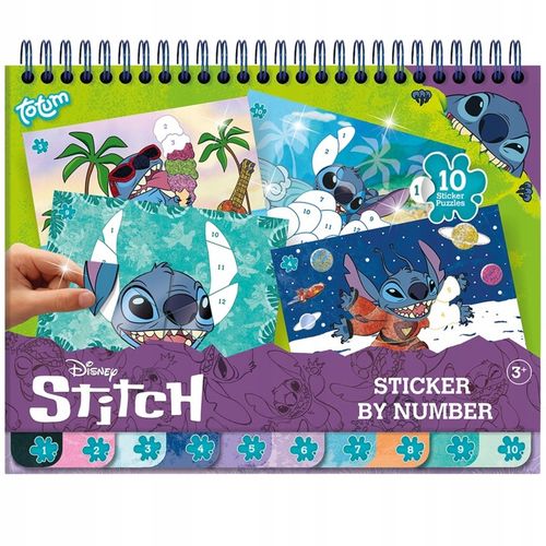 WKLEJANIE PO NUMERACH LILO STITCH WKLEJANKA KOLOROWANKA DLA DZIECI STICH na Arena.pl