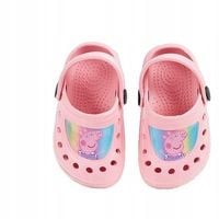 Kroksy klapki dziecięce piankowe chodaki jasny różowy 28/29 ŚWINKA PEPPA