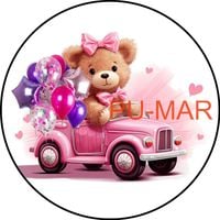 Opłatek na tort Urodziny Roczek Chrzest Miś Misiu