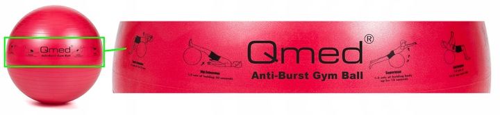 Piłka rehabilitacyjna gimnastyczna do ćwiczeń fitness siedzenia ABS 55cm zdjęcie 7