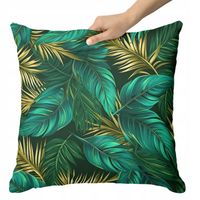 PODUSZKA OGRODOWA DUŻA NA TARAS BALKON WODOODPORNA 50x50cm POSZEWKA i WKŁAD