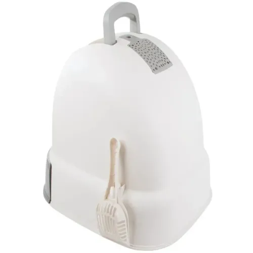 Kuweta dla kota duża zamknięta z łopatką do żwirku wysuwany pojemnik na Arena.pl