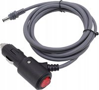 Kabel zasilający DC do samochodu, 12-24 V, 3m